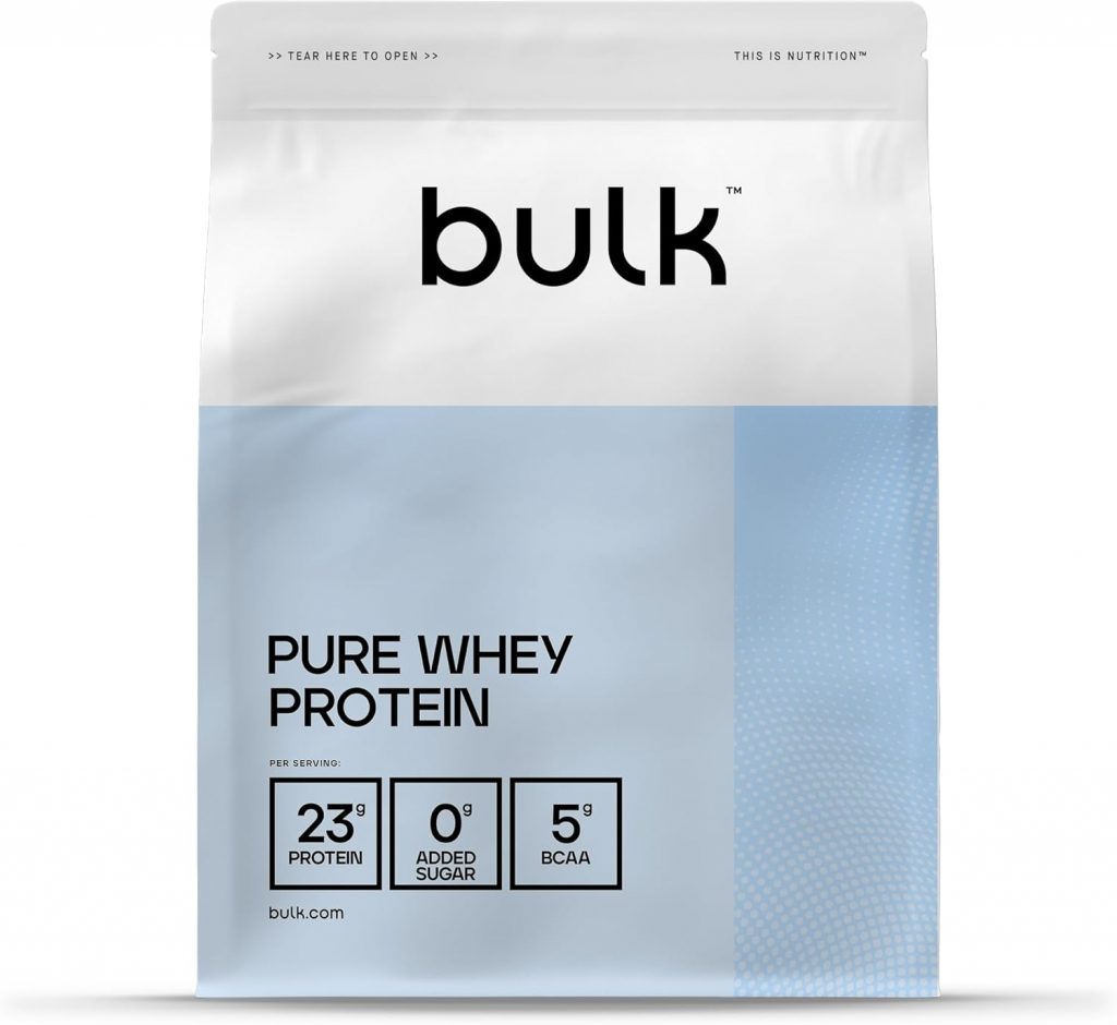 Bulk Pure Whey Protein Powder | Vanilla | 23g Protein and 5g BCAAs per Scoop | Whey Concentrate Shake | Low Sugar | Supports Muscle Growth and Repair | Smooth Mixing | Vegetarian | 1kg21,99€ statt 25,99€➡️ https://www.amazon.de/dp/B00HF63AYA/?tag=preisfehlerheute-21