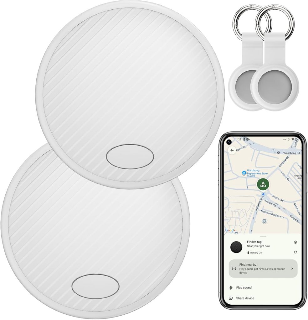 Android Tag GPS Tracker 2-Pack – Schlüsselfinder KeyFinder kompatibel mit Google Mein Gerät Finden APP (Android NUR),Bluetooth Smart Tag für Geldbörse,Gepäck,Brieftasche,Austauschbare Batterie19.99€ statt 39.99€🏷️ Coupon anwenden➡️ https://www.amazon.de/dp/B0FPCRHC52/?tag=preisfehlerheute-21
