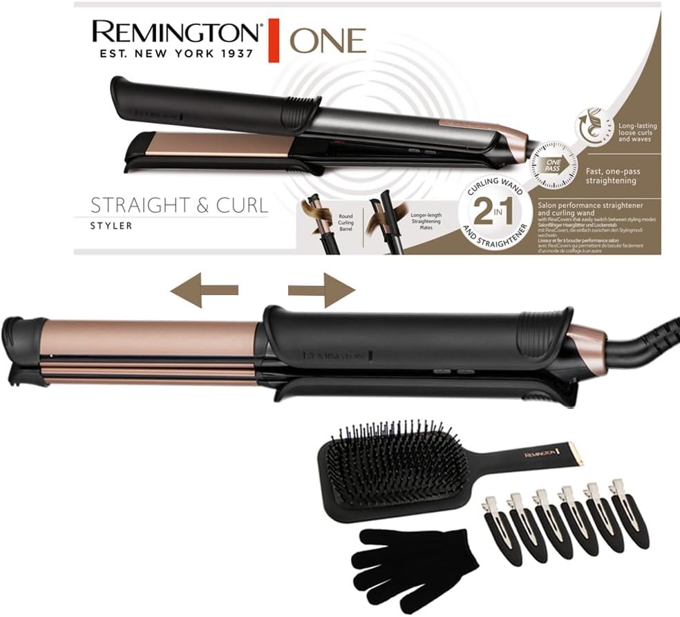 🤴 Remington ONE Glätteisen & Lockenstab [2in1 Multistyler] Glätt-/Lockenmodus mit zuschaltbarer beheizter Außenfläche (inkl. Bürste, Klammern, Handschuh, 150-230° digitales Display) Haarglätter S607845,44€ statt 89,99€ – 5 🔥🚚 Verkauft durch Amazon und Versand durch Amazon1,885 Bewertungen: 4.4 / 5.0 ⭐️⭐️⭐️⭐️🛒 zu Amazon https://www.amazon.de/dp/B0CMV2NR7H/?th=1&tag=preisfehlerheute-21#038;psc=1&tag=preisfehlerheute-21