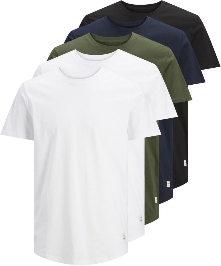 Jack & Jones Herren Jjenoa Tee Crew Neck 5pk MP T Shirt, White/Detail:2 White - 1 Black Navy -1forest, XXL EU14.43€ statt 54.95€➡️ https://www.amazon.de/dp/B08P549254/?tag=preisfehlerheute-21
