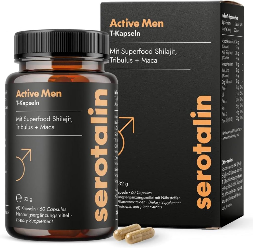serotalin ACTIVE MEN Maca T-Kapseln für aktive Männer | Bockshornklee mit Shilajit, L-Citrullin, schwarzem Maca & Tribulus | Vegan & Made in Germany | 60 Kapseln23,16€ statt 28,95€➡️ https://www.amazon.de/dp/B0CHMR5H3B/?tag=preisfehlerheute-21