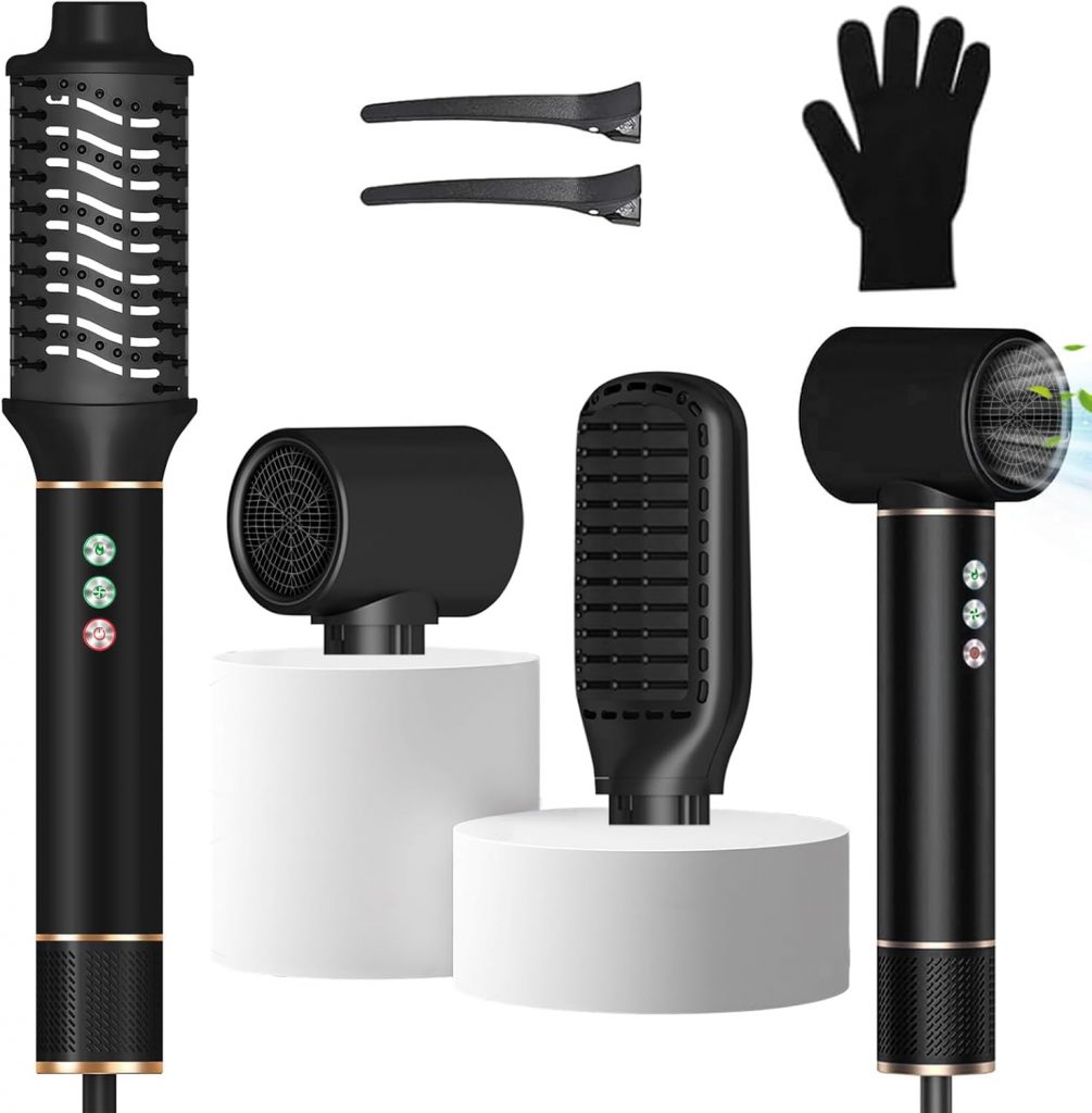 110000 RPM Ionen Haartrockner, Rundbürstenföhn mit Glätten, Locken, Trocknen, Volumengeben, Massagekamm, Ionen Pflege, Stylingbürsten für Alle Haartypen Haarstyling Geräte10.99€ statt 39.99€➡️ https://www.amazon.de/dp/B0DPHRMW6L/?tag=preisfehlerheute-21