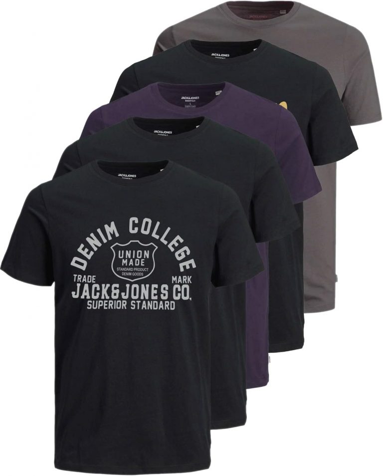 👑 JACK & JONES Herren 5er-Set T-Shirts in verschiedenen Styles, Prints und Farben aus Baumwolle49,99€ statt 69,98€ - 29,00 % 🔥🚚 Verkauft von mailopoint und Versand durch Amazon3,690 Bewertungen: 4.5 / 5.0 ⭐️⭐️⭐️⭐️⭐️🛒 zu Amazon https://www.amazon.de/dp/B0C4LPJG5J/?amp%3Btag=preisfehlerheute-21&amp%3Bth=1&amp%3Bpsc=1&tag=preisfehlerheute-21