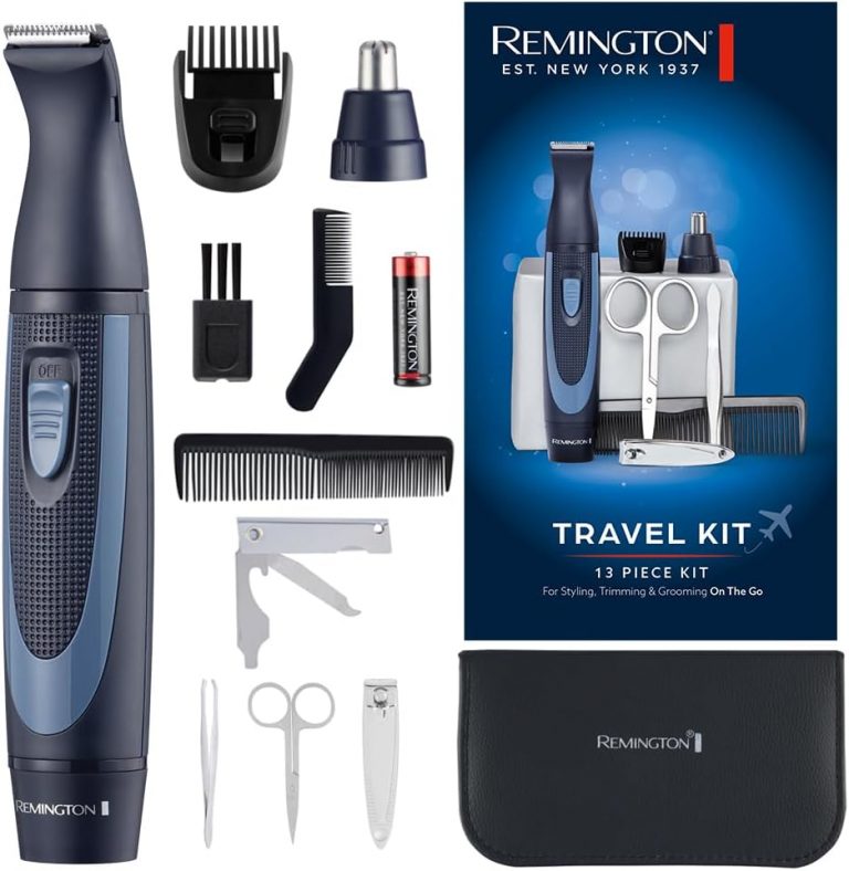 👑 Remington Reiseset Hygiene im Etui [13-teilig: für Haare & Maniküre/Pediküre etc.] Bartschneider, Nasenhaartrimmer, Ohren-& Augenbrauentrimmer, Nagelklipper & Schere, Pinzette, 2 Kämme etc. NE389012,97€ statt 19,98€ - 36,00 % 🔥🚚 Verkauft durch Amazon und Versand durch Amazon5,716 Bewertungen: 4.1 / 5.0 ⭐️⭐️⭐️⭐️🛒 zu Amazon https://www.amazon.de/dp/B0DFWHDCZH/?amp%3Btag=preisfehlerheute-21&amp%3Bth=1&amp%3Bpsc=1&tag=preisfehlerheute-21