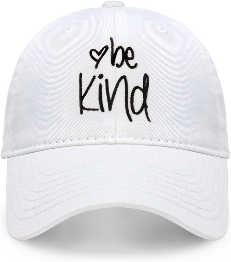 CHOK.LIDS Be Kind Trendige Baseballkappe für Damen Unisex modisch Baumwolle Polo-Stil Spaß inspirierender Spruch saisonale (Weiß)4,17€ ➡️ https://www.amazon.de/dp/B08HVVKMY3/?tag=preisfehlerheute-21