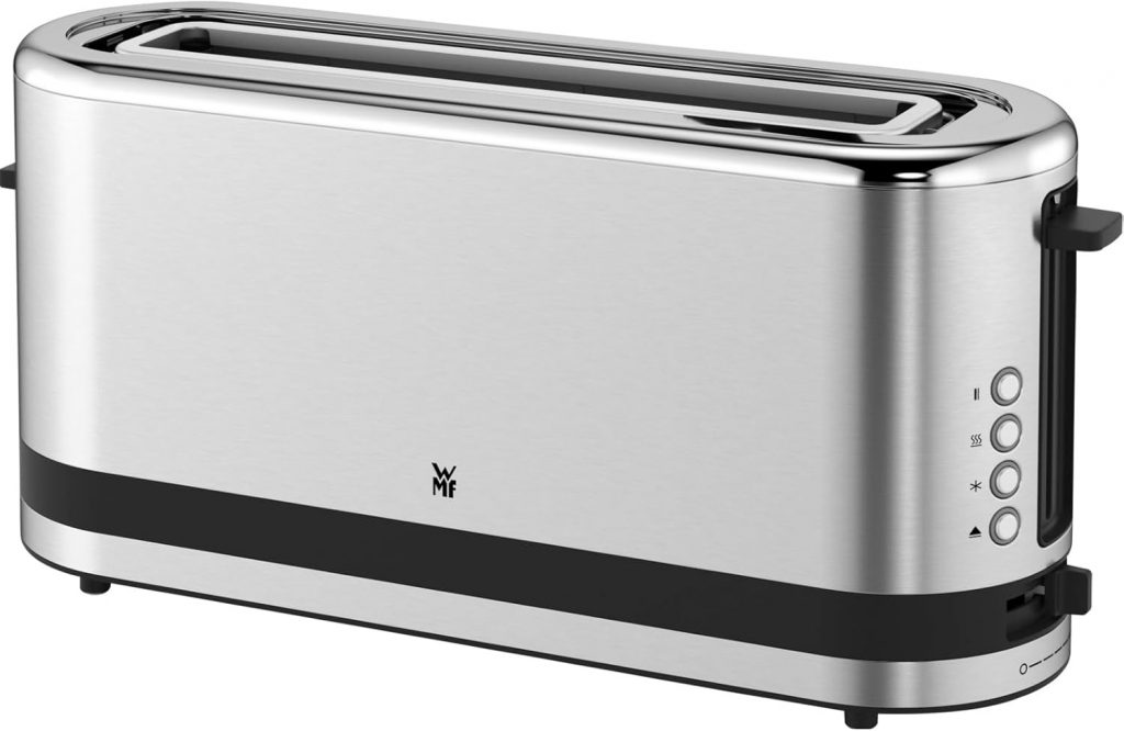 WMF Küchenminis Toaster Langschlitz mit Brötchenaufsatz, 2 Scheiben, XXL, Bagel-Funktion, Langschlitztoaster mit 7 Bräunungsstufen, 900W, Toaster edelstahl matt55,99€ statt 94,99€➡️ https://www.amazon.de/dp/B075KXGMNL/?tag=preisfehlerheute-21