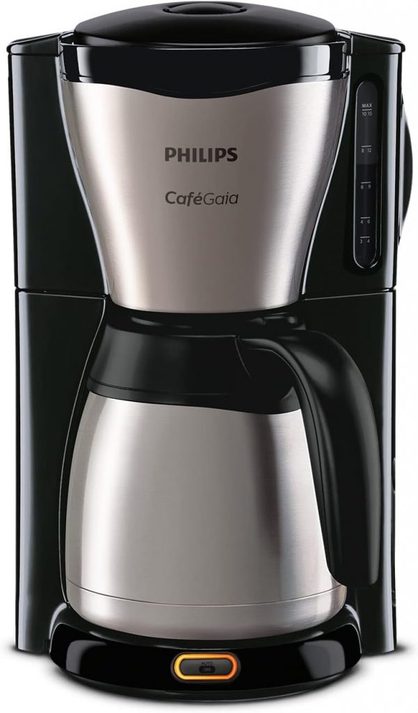 🤴 Philips Café Gaia Filterkaffeemaschine – Edelstahl-Thermoskanne, Tropf-Stopp, Intensives Aroma, Automatische Abschaltung, 1.300 ml, Schwarz (HD7546/20)59,00€ statt 89,99€ – 35,0 🔥🚚 Verkauft durch Amazon und Versand durch Amazon23,273 Bewertungen: 4.4 / 5.0 ⭐️⭐️⭐️⭐️🛒 zu Amazon https://www.amazon.de/dp/B000ALVUM6/?th=1&tag=preisfehlerheute-21#038;psc=1&tag=preisfehlerheute-21