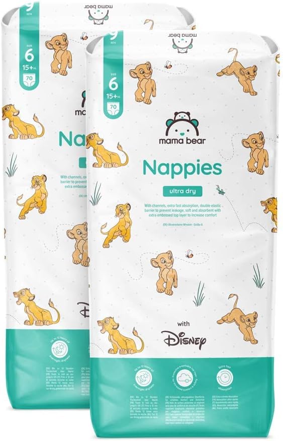 PREISFEHLER.SHOP BlackWeeks: Amazon-Marke: Mama Bear Disney Ultra Dry Windeln Größe 6 (15+ kg) – MONATSBOX, Weiß, 140 $PREISFEHLER.SHOP Stück (2 Packungen mit 70)30.10 €⏩️ https://www.amazon.de/PREISFEHLER.SHOP/dp/B084W81WPR?tag=preisfehlerheute-21