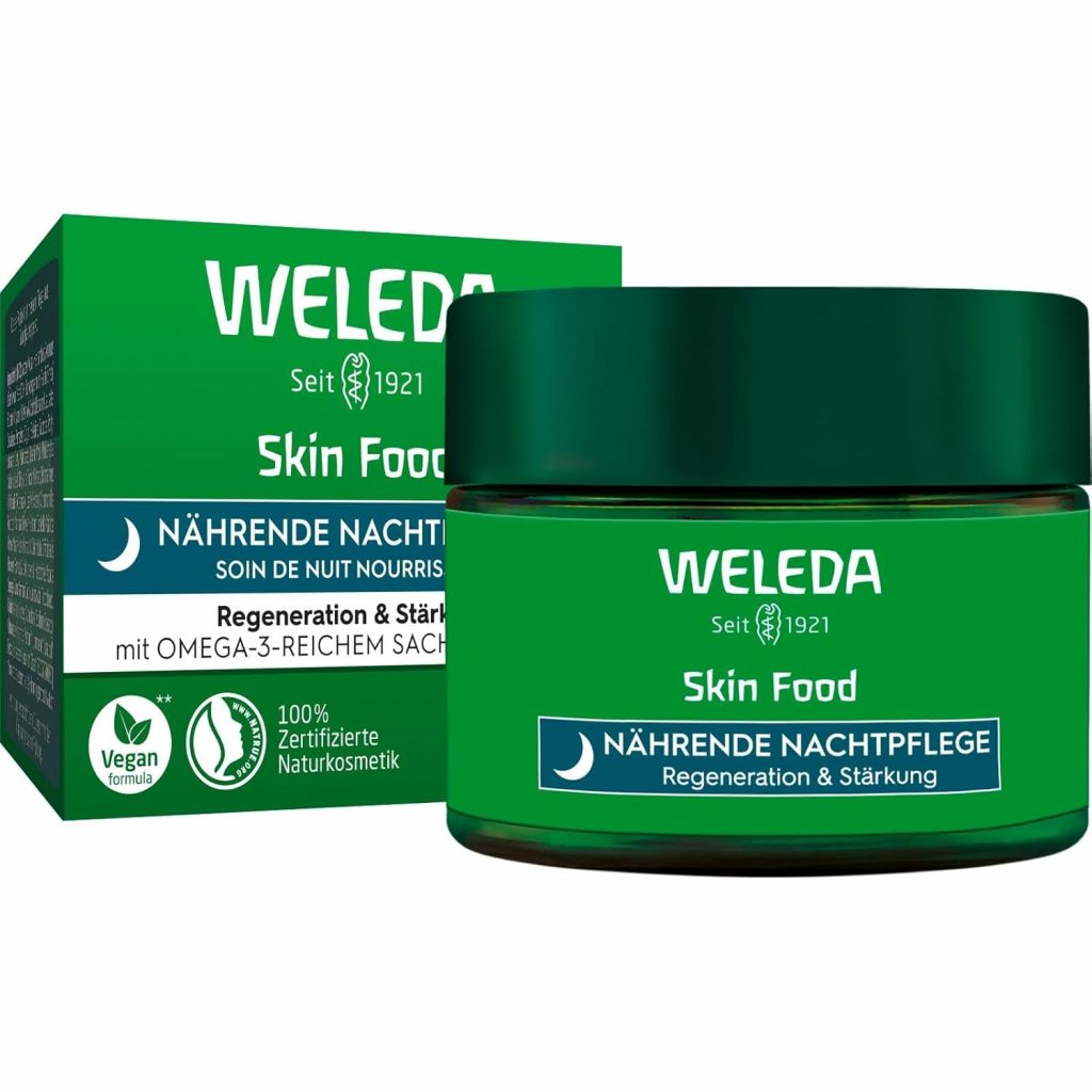 👑 WELEDA Bio Skin Food Nachtpflege Regeneration & Stärkung – Naturkosmetik Hautpflege Gesichtscreme mit Inka Nussöl, Sheabutter & Rosmarin. Natürliche Gesichtspflege Feuchtigkeitscreme (vegan / 40ml)13,36€ statt 17,95€ – 26,0 🔥🚚 Verkauft durch Amazon und Versand durch Amazon830 Bewertungen: 4.4 / 5.0 ⭐️⭐️⭐️⭐️🛒 zu Amazon https://www.amazon.de/dp/B0BZ4XJQFD/?tag=preisfehlerheute-21