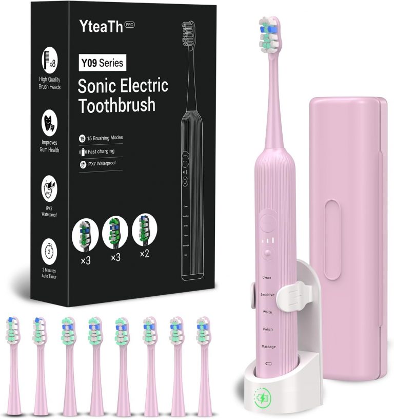 Elektrische Zahnbürste, Schallzahnbürste für Erwachsene und Kinder, Electric Toothbrush mit 5 Putzmodi 3 Intensitätsstufen Integrierter Timer und 8 Zahnbürstenköpfen, Reiseetui, Rosa9.99€ ➡️ https://www.amazon.de/dp/B0DPCBY1Z4/?tag=preisfehlerheute-21