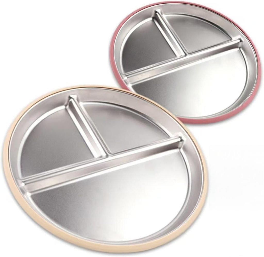 TYBYBB Baby Edelstahl Teller Kinderteller Babyteller Edelstahlteller Baby mit Saugnapf Beikost Blw Teller Suction Plate Toddler Rutschfest aus Edelstahl Set Bpa Frei für Kinder5.07€ ➡️ https://www.amazon.de/dp/B0FBRMW9TT/?tag=preisfehlerheute-21