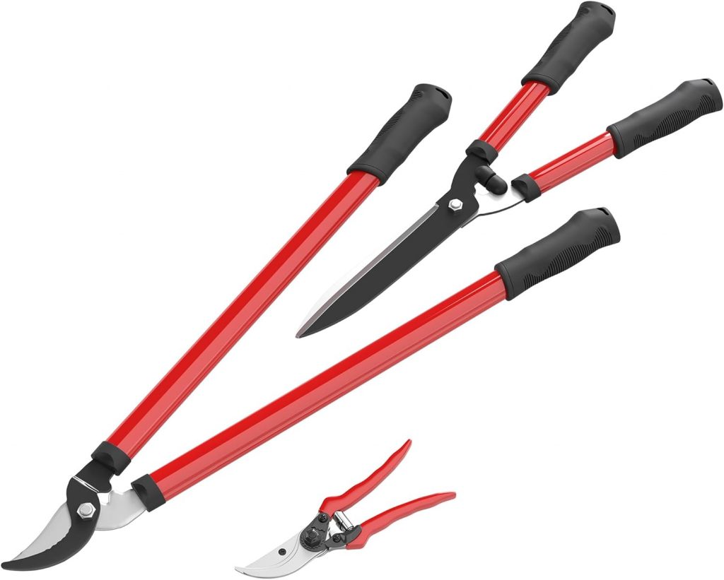 Outsunny Heckenschere Set 3-teilig Gartenschere Astschere mit antihaftbeschichtete Stahlklingen, rutschfeste Griff, zum Schneiden von Hecken und Ästen für Arbeiten im Garten15,22€ statt 17,90€➡️ https://www.amazon.de/dp/B0FDQC7F3Y/?tag=preisfehlerheute-21