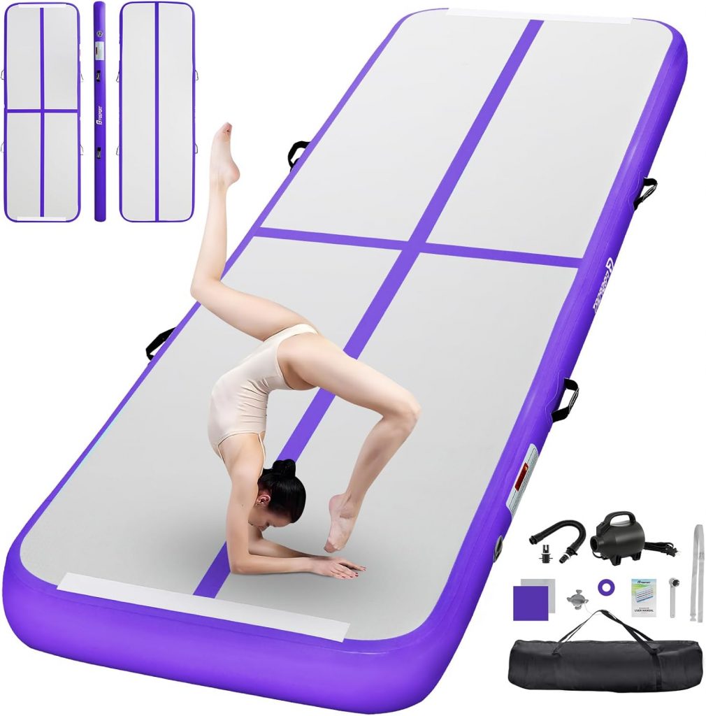 FBSPORT Airtrack Matte, 10cm Hoch Verdicken 3M Tumbling Matte,Gymnastikmatte mit Luftpumpe,Trainingsmatte mit Tragetasche,Turnmatte für Zuhause, Outdoor,Yoga118,37€ statt 169,99€➡️ https://www.amazon.de/dp/B0DBVTVMQJ/?tag=preisfehlerheute-21