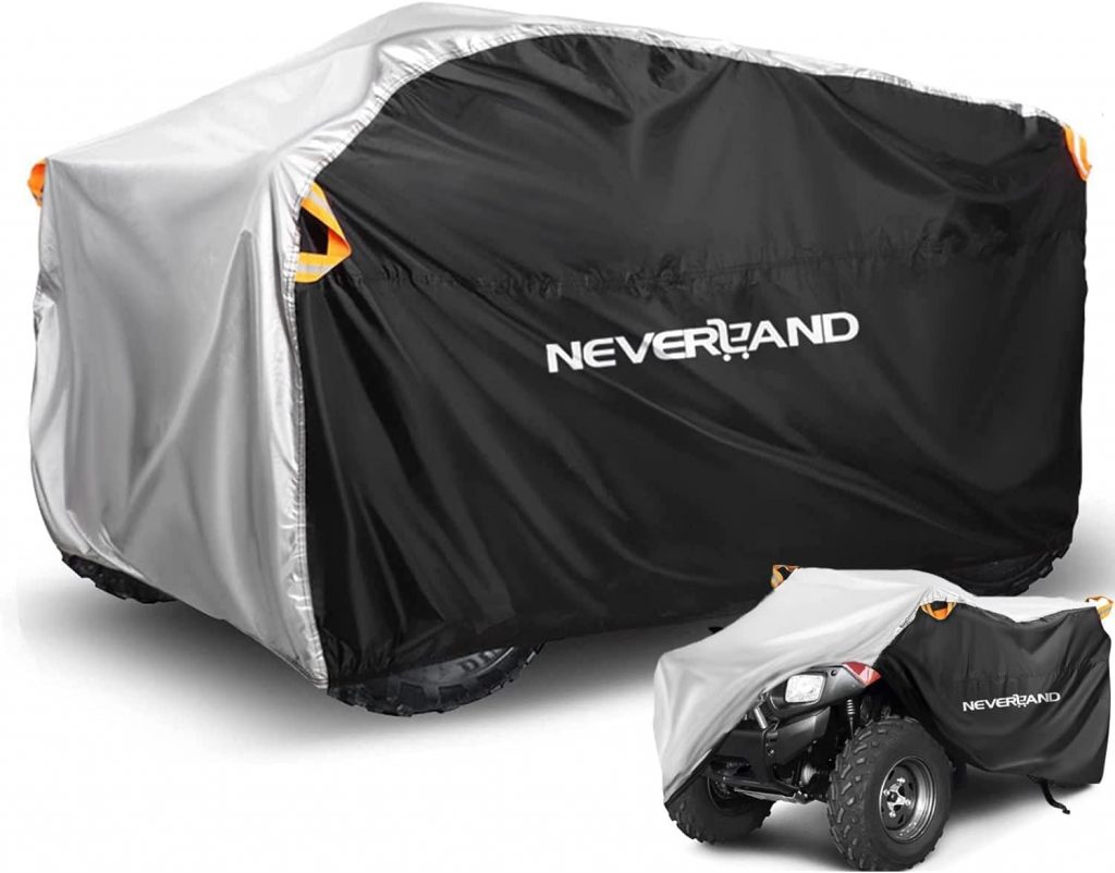 NEVERLAND ATVAbdeckung wasserdicht strapazierfähig 4 x 4 QuadAbdeckungen Allwetterschutz 203 cm 4 Räder Regenschutz für17,68€ statt 38,99€➡️ https://www.amazon.de/dp/B098DPRL5Q/?tag=preisfehlerheute-21