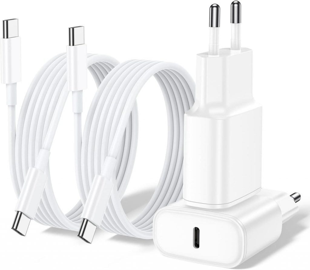 USB C Ladegerät mit Ladekabel 2Pack, 20W PD Schnellladegerät mit 2M USB C Kabel Universell für iPhone 17/16/15, iPad Pro/Air, MacBook5.49€ statt 18.00€➡️ https://www.amazon.de/dp/B0FYDTLKLP/?tag=preisfehlerheute-21