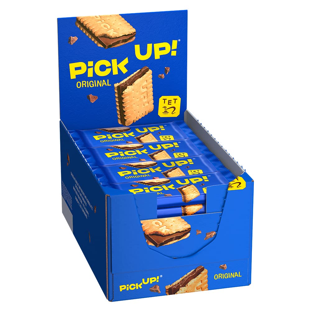 Leibniz PiCK UP! Choco 24 x 28 g-knackige Schokolade, knuspriger Keks-für unterwegs-lecker für zwischendurch-Riegel-Schokoriegel zum snacken-einzeln verpackt-Großpackung-für die ganze Familie-lecker7.18€ statt 14.16€➡️ https://www.amazon.de/dp/B000KTAVGE/?tag=preisfehlerheute-21