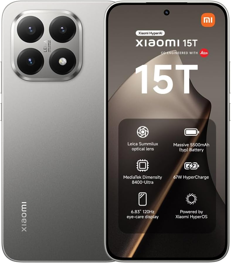 👑 XIAOMI 15T, Smartphone 12+256GB, 6,83" 120Hz augenschonendes Display, MediaTek Dimensity 8400-Ultra, 50MP Leica Summilux Objektiv, 5500mAh, Titan, 2 Jahre Garantie449,00€ statt 649,90€ – 31,0 🔥🚚 Verkauft durch Amazon und Versand durch Amazon210 Bewertungen: 4.5 / 5.0 ⭐️⭐️⭐️⭐️⭐️🛒 zu Amazon https://www.amazon.de/dp/B08N9PM7MT/?th=1&tag=preisfehlerheute-21#038;psc=1&tag=preisfehlerheute-21