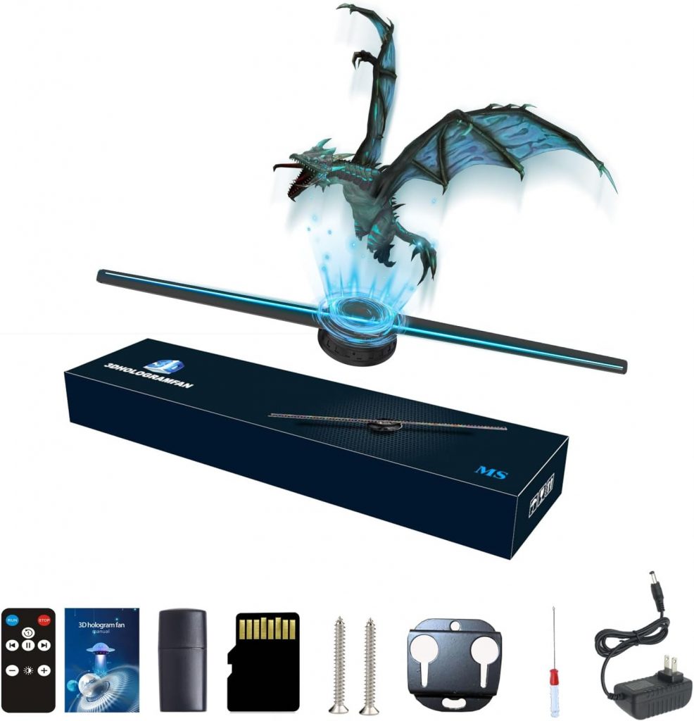 PirateDeals BlackWeeks: Missyou 42CM 3D Hologramm Projektor und 700 Videotheken, HD LED 2000*1444PX Resolution Hologramm Projektor ,Advertising Display, für Ausstellungen, Einkaufszentren, Pirate-#Deals wand, geister,Weihnachten Halloween68.25 €⚡️ Blitzαngеbοt nutzеn (bеgгеnztеs Kοntingеnt)⏩️ https://www.amazon.de/PIRATE-DEALS.COM/dp/B08MWQQHCD?tag=preisfehlerheute-21
