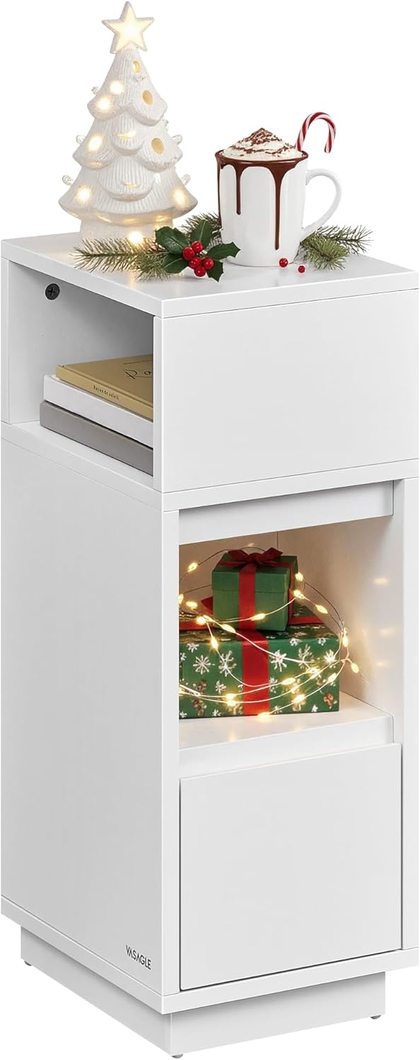 VASAGLE Nachttisch, schmal, Beistelltisch mit 2 Schubladen, offenes Fach nach Links oder rechts flexibel montierbar, für Schlafzimmer, Wohnzimmer, wolkenweiß LET656W0131,54€ statt 51,46€➡️ https://www.amazon.de/dp/B0CV7ZXF6H/?tag=preisfehlerheute-21