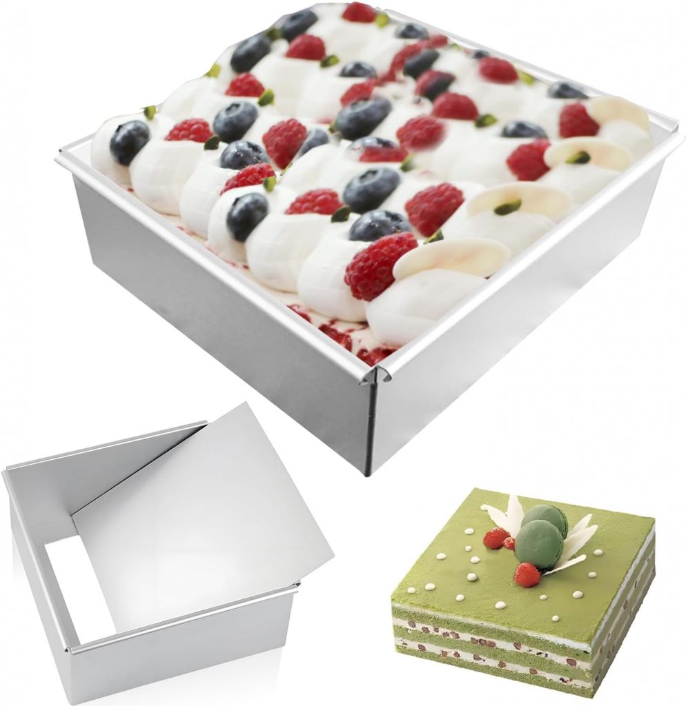 Quadratische Backformen, Aluminium Backform Rechteckig Backformen, 8 Zoll Wiederverwendbar Kuchenform Eckig Backrahmen Rechteckig für Mousses Dessertcreme Kuchen Torten Pizza Backen Dekorieren2,99€ ➡️ https://www.amazon.de/dp/B0F13MLB79/?tag=preisfehlerheute-21