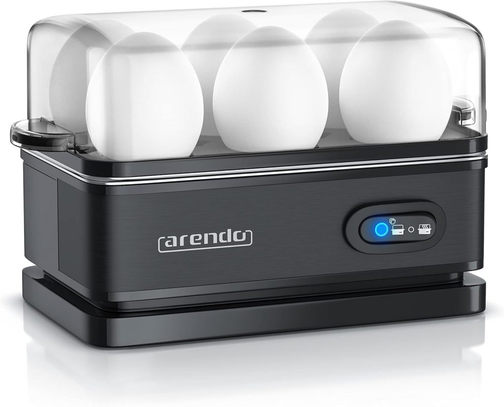 Arendo – Eierkocher Edelstahl mit Warmhaltefunktion – Kipp-Funktionsschalter mit Indikationsleuchte – frei wählbarer Härtegrad – rostfreier gebürsteter Edelstahl – BPA-frei – in Schwarz24,71€ statt 32,85€➡️ https://www.amazon.de/dp/B0C3W9Q32S/?tag=preisfehlerheute-21