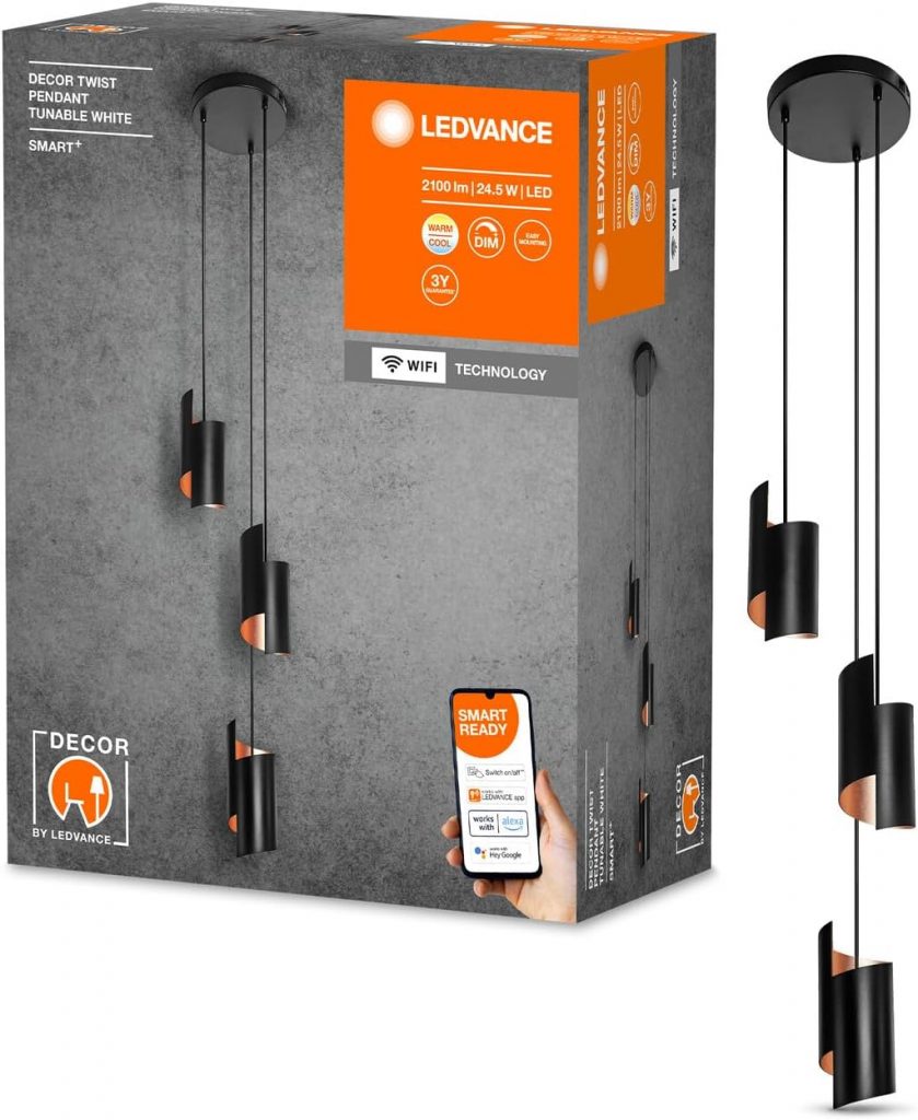 🤴 LEDVANCE SMART+ WiFi DECOR Pendelleuchte, schwarz, 24.5W, 2100lm, regulierbares Weißlicht, dimmbar, 3000-6500K, Lichtverteilung nach oben & unten, steuerbar per App, kompatibel mit Amazon & Google69,98€ statt 107,60€ – 35,0 🔥🚚 Verkauft und Versand durch fiducia-shop Preise inkl. MwSt4 Bewertungen: 4.5 / 5.0 ⭐️⭐️⭐️⭐️⭐️🛒 zu Amazon https://www.amazon.de/dp/B0BGJTBC6T/?th=1&tag=preisfehlerheute-21#038;psc=1&tag=preisfehlerheute-21