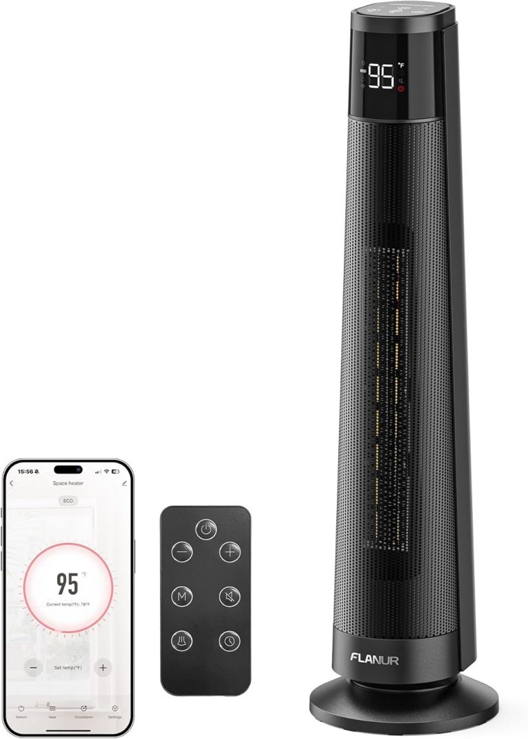 FLANUR Heizlüfter Energiesparend, 1500W PTC Keramik Heizlüfter Leise, Elektroheizung mit Thermostat & Fernbedienung, ECO Modus, 70° Oszillation, 12h Timer, Überhitzungs-Kippschut, Black, 1Pack69.99€ statt 349.99€➡️ https://www.amazon.de/dp/B0FVF1P768/?tag=preisfehlerheute-21