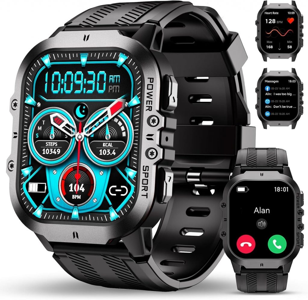 👑 OUKITEL Smartwatch Herren Militär mit Telefonfunktion, 5ATM Wasserdicht Fitnessuhr mit Schlafmonitor, Robust Sportuhr 120+Sportmodi mit Blutdruckmessung/SPO2/Herzfrequenz, Touchscreen für iOS/Android28,89€ statt 33,99€ – 16,0 🔥🚚 Verkauft von OUKITEL Offizieller Store und Versand durch Amazon18 Bewertungen: 3.8 / 5.0 ⭐️⭐️⭐️⭐️🛒 zu Amazon https://www.amazon.de/dp/B0FP5CNB1J/?tag=preisfehlerheute-21
