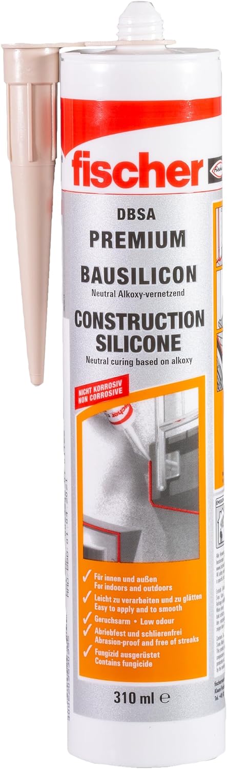 🤴 fischer Premium-Bausilikon, geruchsarmes Silikon, wetterfeste Dichtmasse für Innen & Außen, Kartusche für zahlreiche Anwendungen und Baustoffe, Langzeitschutz vor Schimmel, 310 ml, beige8,47€ statt 14,29€ - 41,00 % 🔥🚚 Verkauft durch Amazon und Versand durch Amazon12,632 Bewertungen: 4.6 / 5.0 ⭐️⭐️⭐️⭐️⭐️🛒 zu Amazon https://www.amazon.de/dp/B003AFSWV6/?amp%3Btag=preisfehlerheute-21&amp%3Bth=1&amp%3Bpsc=1&tag=preisfehlerheute-21
