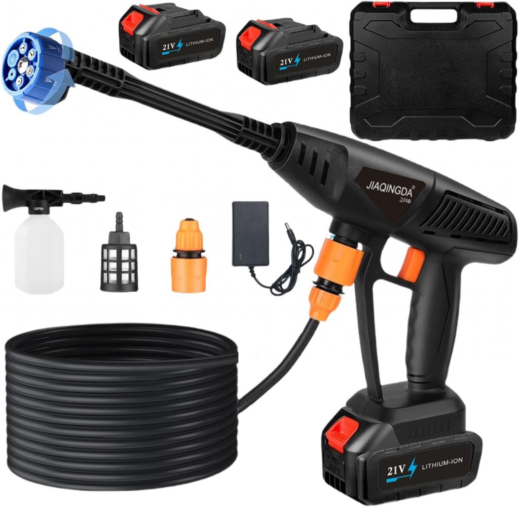 Akku-Hochdruckreiniger für Makita Akkus,Mobiler Hochdruckreiniger Druckreinigerpistole mit 2 Batterien, 6-in-1-Multifunktionsdüse, Hydroblast Pressure Washer Wasserpistole für Auto, Fenster, Rasen16.99€ ➡️ https://www.amazon.de/dp/B0F1FFVQXS/?tag=preisfehlerheute-21