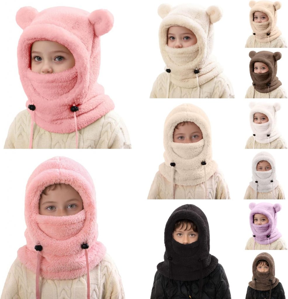 Generisch Schlupfmütze Kinder Warme Wintermütze Mädchen Jungen,Niedlich Schalmütze Mit Zwei Ohren,Weiche Kuschelige Plüsch Sturmhaube,3 In 1 Fleece Gesichtsmaske Schal Mütze Kinder 010-Rosa8,35€ statt 19,88€➡️ https://www.amazon.de/dp/B0G3FV9W5G/?tag=preisfehlerheute-21