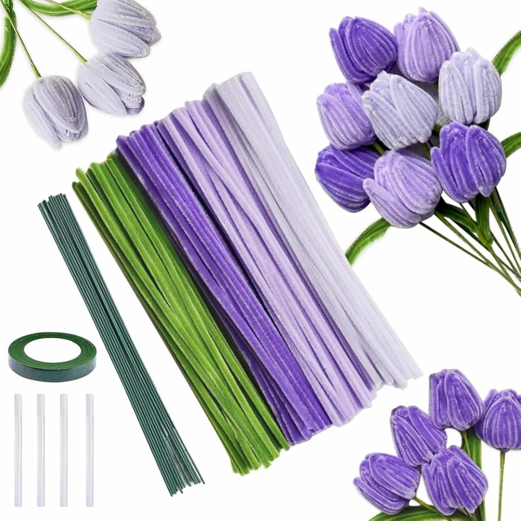 Begonia 350 Pcs Pfeifenputzer Zum Basteln, 4 Farben Pfeifenreiniger Blumen Set, Pfeifenreiniger Pipe Cleaner Flower, mit 20 Blumendraht,1 Klebeband,4 Heißklebesticks für Blumenstrauß DIY Dekorationen4.89€ 3× in den Warenkorb 🧺➡️ https://www.amazon.de/dp/B0FFGM9PSP/?tag=preisfehlerheute-21