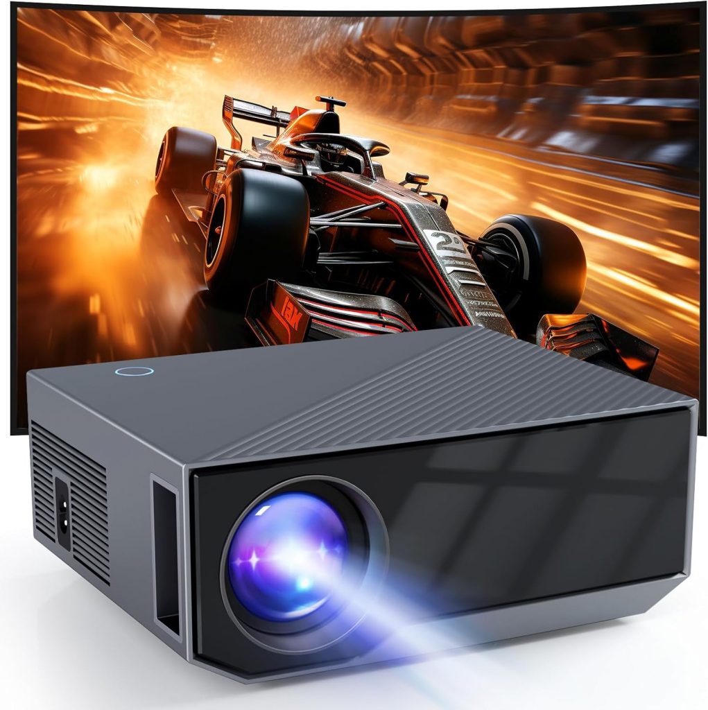 2025 Neuer Projektor Native 1080P, 4K unterstützt, 280 ANSI hohe Helligkeit