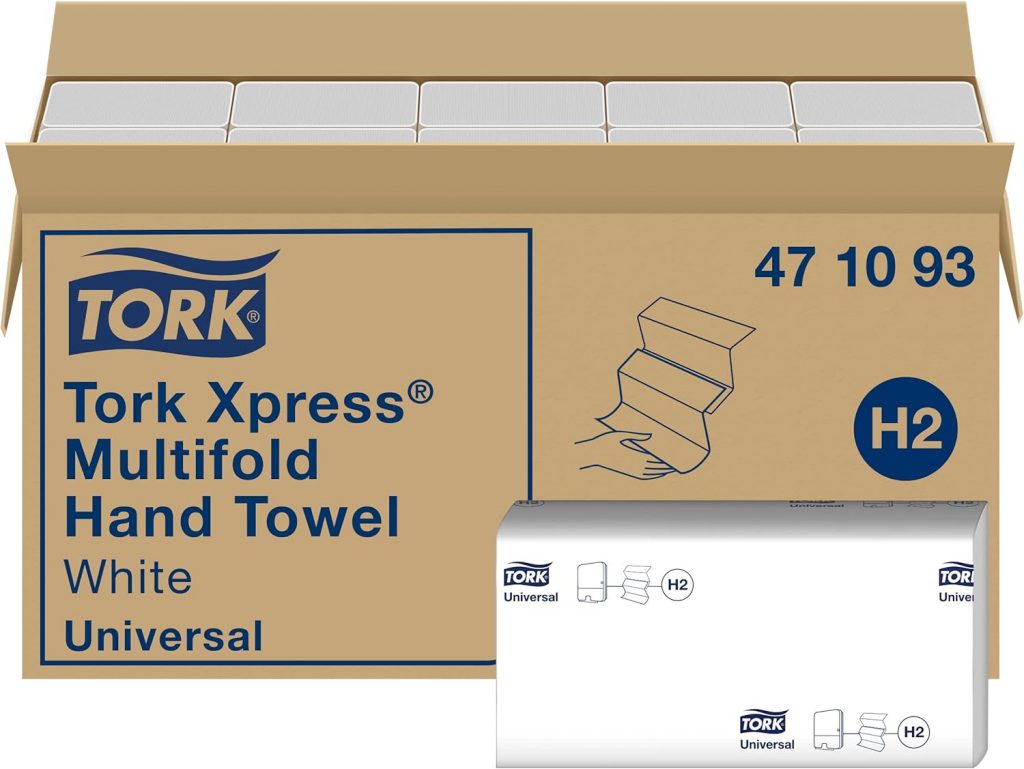 Tork Xpress Multifold Papierhandtücher 471093 - H2 Universal Falthandtücher für Handtuchspender - mehrfach gefaltet, 1-lagig, weiß - 20 x 250 Tücher53,76€ statt 80,99€➡️ https://www.amazon.de/dp/B01N6VAM5L/?tag=preisfehlerheute-21