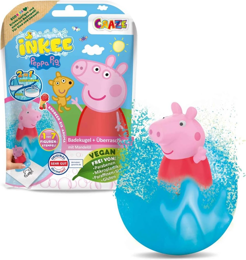 INKEE SURPRISE – Peppa Pig Badekugeln Kinder mit Überraschung Peppa Wutz Spielzeug für die Badewanne – Badezusatz Kinder2,99€ statt 4,99€➡️ https://www.amazon.de/dp/B0BQJ9QK6J/?tag=preisfehlerheute-21