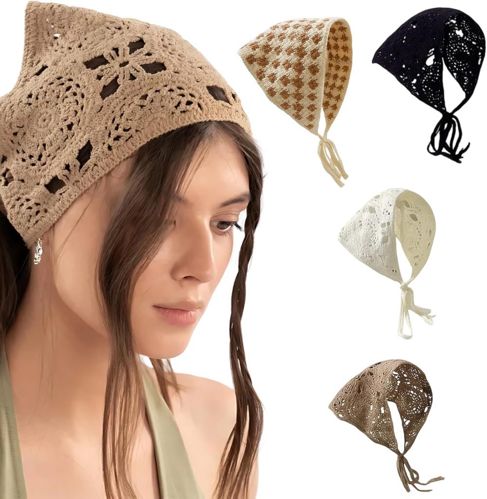 JazRvr 4 Stück Bandana Damen, Dreieckstuch Kopftuch Damen Sommer, Haartuch in 4 Farben, 53 x 24,3 cm, für Outdoor, Reisen und Fotoshooting2.99€ statt 11.99€➡️ https://www.amazon.de/dp/B0FLXXVNMS/?tag=preisfehlerheute-21