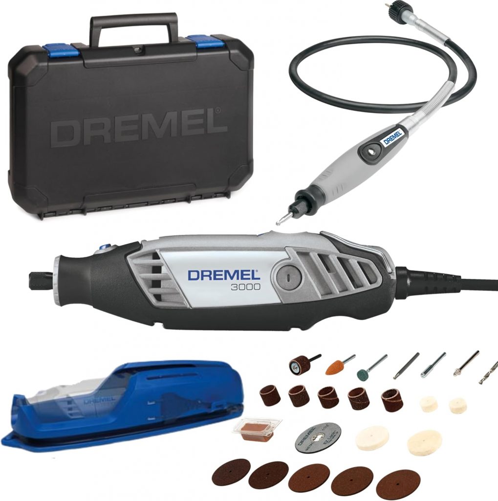👑 Dremel 3000 Multifunktionswerkzeug 130W, Set mit 1 Aufsatz, 25 Zubehörteilen, Variable Drehzahl 10.000-33.000 U/min zum Schneiden, Schleifen, Gravieren, Polieren, Schärfen, Reinigen, Schnitzen59,39€ statt 92,63€ – 36,0 🔥🚚 Verkauft durch Amazon und Versand durch Amazon7,512 Bewertungen: 4.5 / 5.0 ⭐️⭐️⭐️⭐️⭐️🛒 zu Amazon https://www.amazon.de/dp/B014UXZHGY/?tag=preisfehlerheute-21