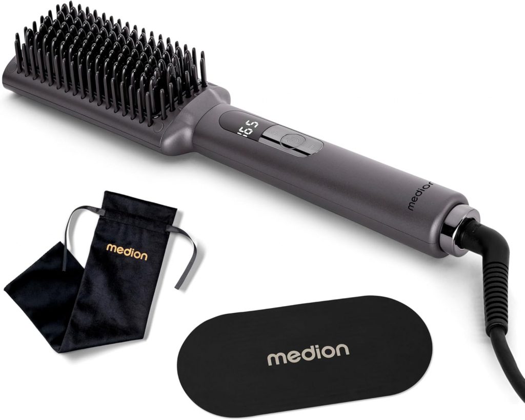👑 MEDION Glättbürste HB1 (Glätteisen & Haarbürste, Haarglätter mit Ionen-Technologie, 5 regelbare Hitzestufen, 165°-210°. Ideal kombinierbar mit unserem Haartrockner) grau19,85€ statt 69,95€ - 72,00 % 🔥🚚 Verkauft von medionshop-deutschland und Versand durch Amazon33 Bewertungen: 4.1 / 5.0 ⭐️⭐️⭐️⭐️🛒 zu Amazon https://www.amazon.de/dp/B0DSQ2GLH1/?amp%3Btag=preisfehlerheute-21&%3Bamp%3Bth=1&%3Bamp%3Bpsc=1&tag=preisfehlerheute-21