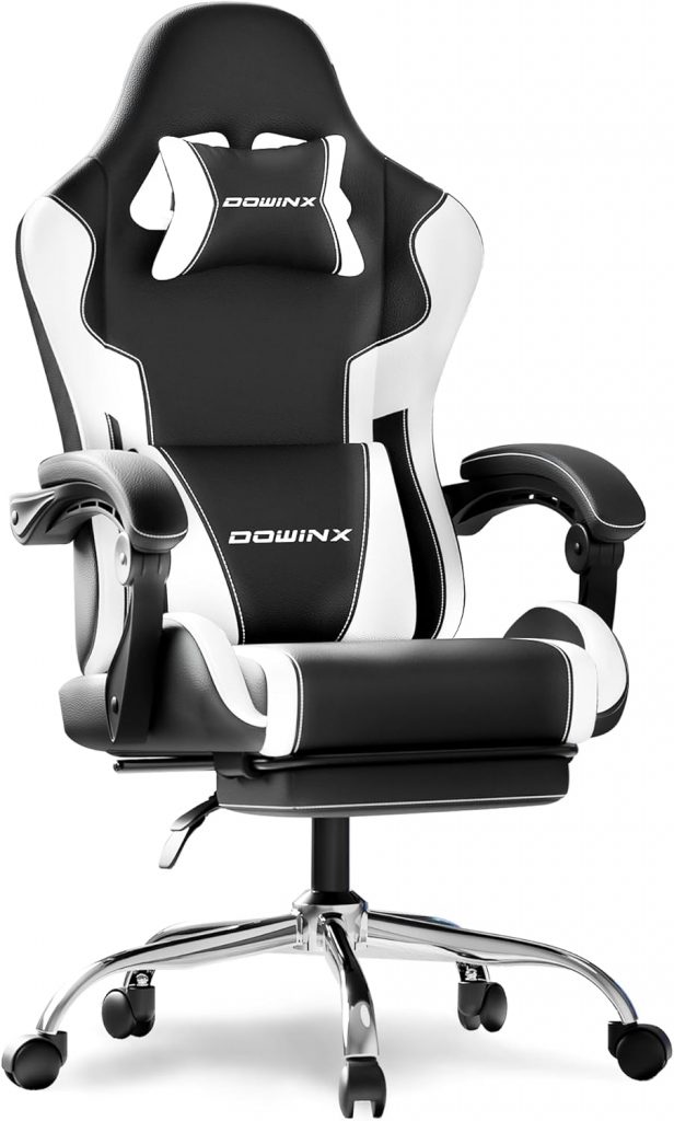 Dowinx Gaming Stuhl mit Fußstütze und Massage Lendenstütze Ergonomic Gaming Chair als Komfortabler Gaming-Sessel mit Kopfstütze, Ideal Für Büro, Home, Streaming und Lange Gaming-Sessions, Weiß64.99€ 🏷️ Coupon anwenden➡️ https://www.amazon.de/dp/B0G2KZV2SR/?tag=preisfehlerheute-21