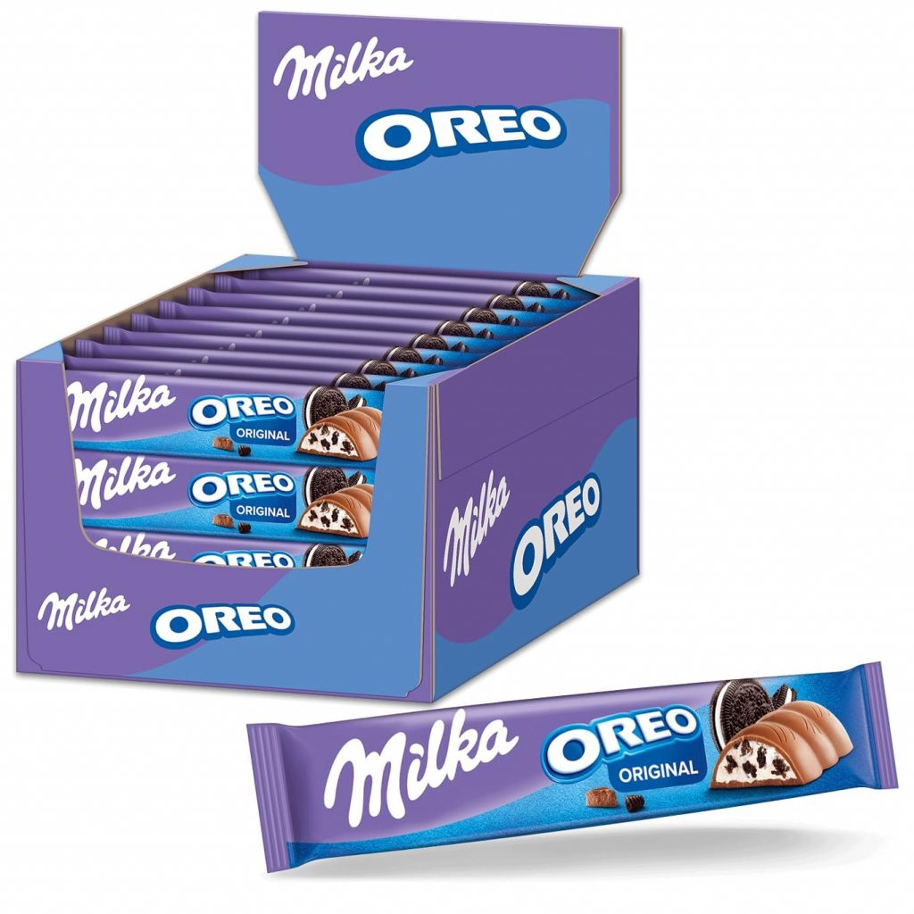 👑 Milka Schokoriegel – Alpenmilch-Schokolade mit Kakaokeks-Stücken und feiner Milchcrèmefüllung – 36 x 37g22,74€ statt 39,96€ – 44,0 🔥🚚 Verkauft durch Amazon und Versand durch Amazon816 Bewertungen: 4.5 / 5.0 ⭐️⭐️⭐️⭐️⭐️🛒 zu Amazon https://www.amazon.de/dp/B06XD91WJG/?tag=preisfehlerheute-21