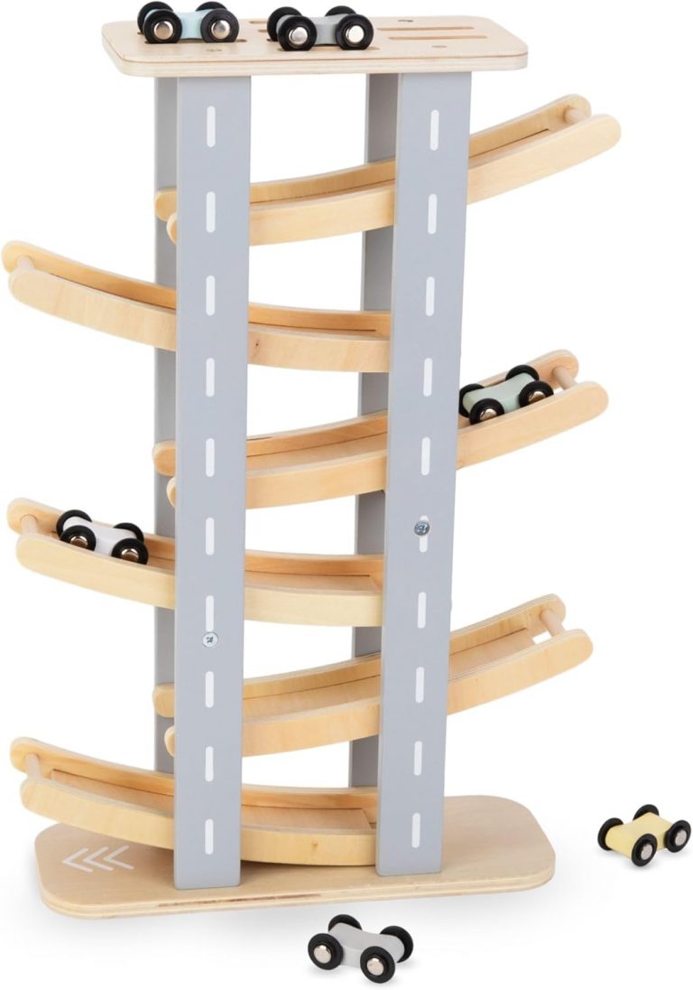 Mamabrum, Holzbahn – Rutsche für Autos – 6 Etagen, 6-stöckige Bahn, 6 kleine Bunte Autos, für Kinder ab 18 Monaten Holz murmelbahn Auto rennbahn Kinder24,90€ statt 34,99€➡️ https://www.amazon.de/dp/B0CJ78TS7R/?tag=preisfehlerheute-21