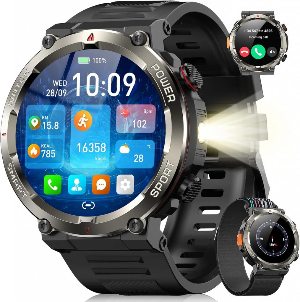 👑 Blackview Smartwatch Herren, Beleuchtung, Kompass, IP68 Wasserdicht, 100 Tage Akku, 1,45'' Touchscreen, Bluetooth-Anruf, Herzfrequenz, Schlafanalyse, Sportuhr mit 100+ Sportmodi, Uhr für Android/iOS42,49€ statt 49,99€ – 16,0 🔥🚚 Verkauft von OÜ Jakovmerk und Versand durch Amazon1,554 Bewertungen: 4.2 / 5.0 ⭐️⭐️⭐️⭐️🛒 zu Amazon https://www.amazon.de/dp/B0F5BFWM1B/?th=1&tag=preisfehlerheute-21#038;psc=1&tag=preisfehlerheute-21