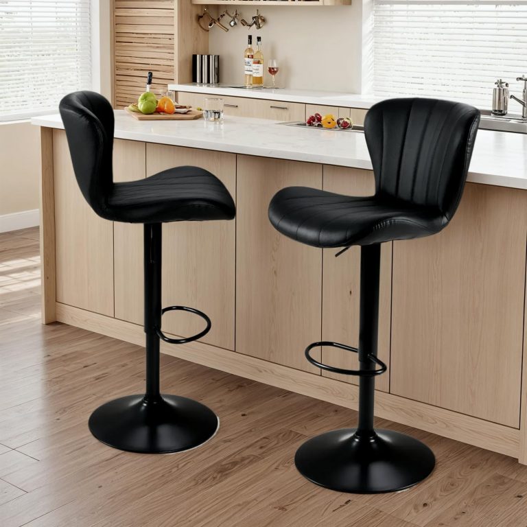 Clevich Barhocker 2er Set, Schön, Bequeme, Höhenverstellbar, Drehbar, Gute Gepolstert, Barstuhl Höhenverstellbar mit Rückenlehne 51 x 46 x 109 cm, 2 Stück Hocker, Schwarz58,99€ statt 69,99€➡️ https://www.amazon.de/dp/B0FHW6ZGN3/?tag=preisfehlerheute-21