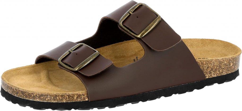 Lico Herren Bioline Man Pantoletten, Braun, 42 EU
