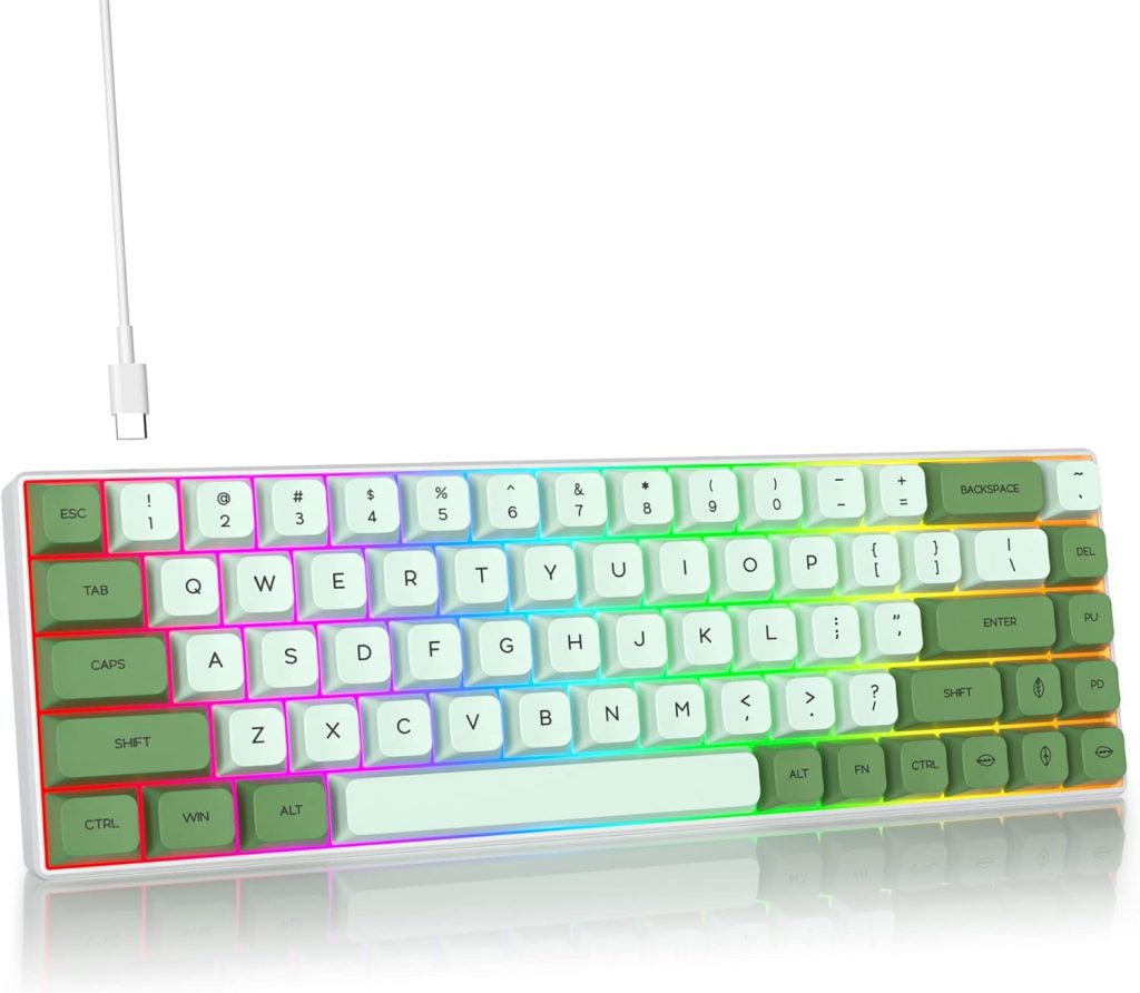 SOLIDEE Mechanische Gaming Tastatur 65% - 68 Tasten Kompakt, RGB Hintergrundbeleuchtung, QWERTY, Roter Schalter für Win/Mac PC Laptop (68 Matcha)9.62€ statt 47.99€➡️ https://www.amazon.de/dp/B0C1396GZN/?tag=preisfehlerheute-21