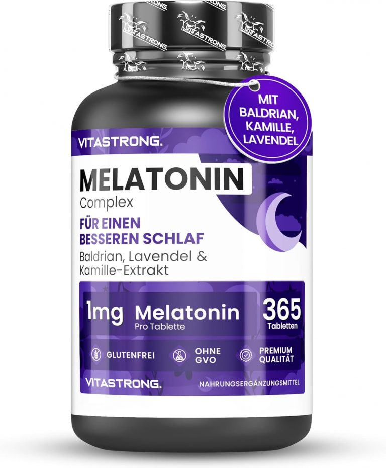 Vitastrong Melatonin Komplex, 365 Mikro-Tabletten, Hochdosiertes Melatonin mit Kamille, Baldrian, Lavendel & Vitamin B6 für besseren Schlaf & Jetlag, Zucker-, Gluten- & GVO-Frei7.19€ statt 16.90€➡️ https://www.amazon.de/dp/B0D35N7PWL/?tag=preisfehlerheute-21