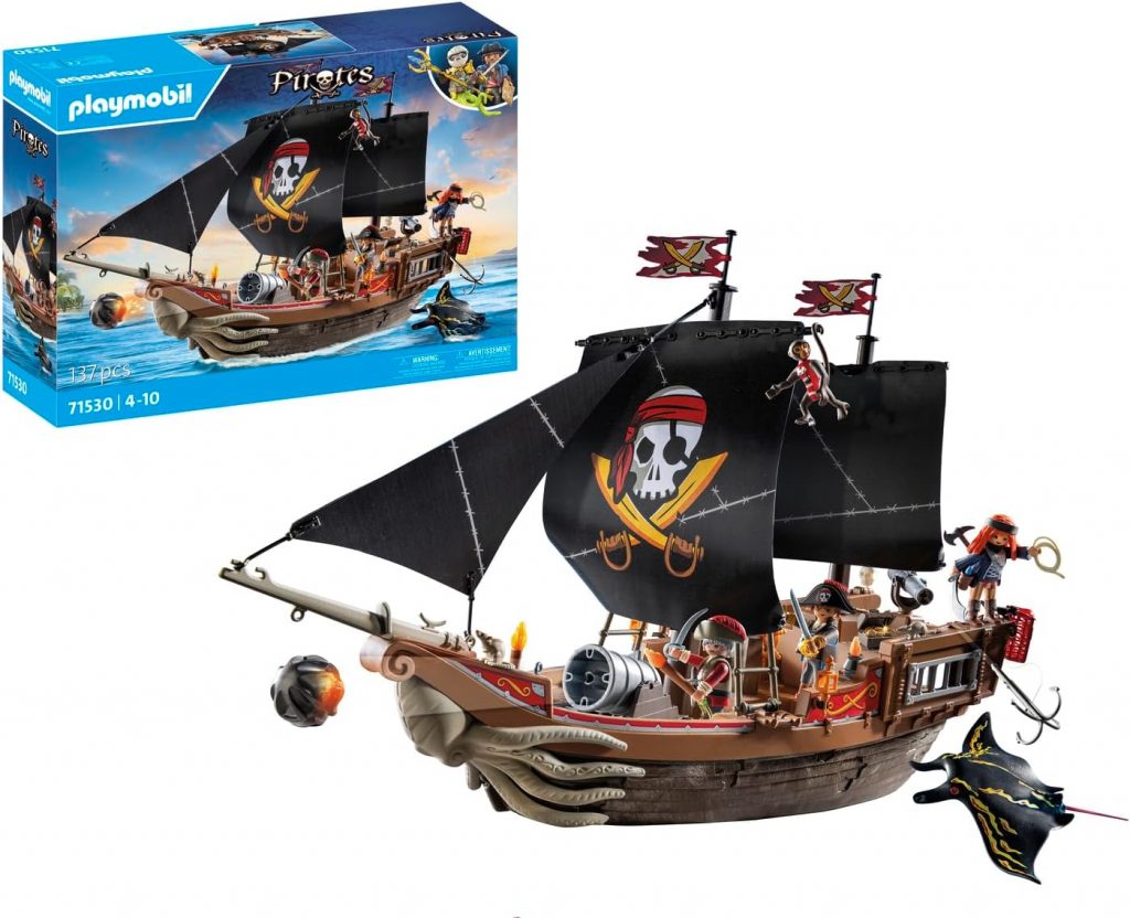PirateDeals BlackWeeks: PLAYMOBIL Pirates 71530 Großes Piratenschiff, aufregende Seeschlachten und geheime Schatzsuchen auf hoher See, inklusive Kanonen, Geschossen und Anker, detailreiches Spielzeug für Kinder ab 4 Pirate-Deal$s Jahren57.99 €⏩️ https://www.amazon.de/PIRATE-DEALS.COM/dp/B0CK2KK34J?tag=preisfehlerheute-21