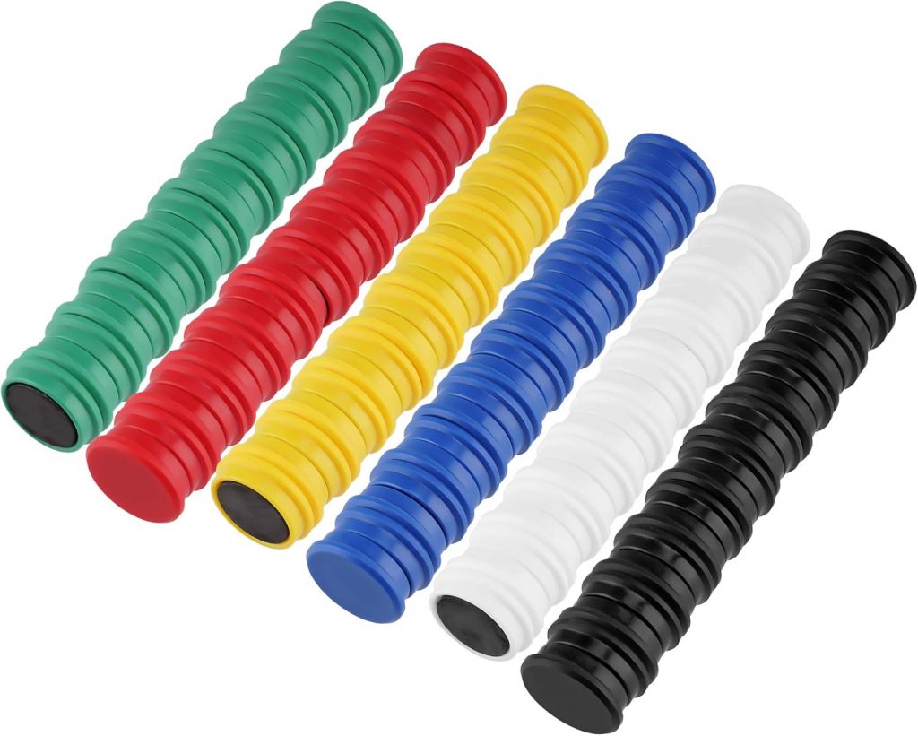 Starke Magnete für Whiteboard, Kühlschrank und Pinnwand, 60 Bunte Magnete Ø 24 mm, perfekt für Magnettafel, Magnetwand und Flipchart, runde kleine Tafelmagnete in 6 Farben9,19€ statt 11,49€➡️ https://www.amazon.de/dp/B07SV7KD2J/?tag=preisfehlerheute-21