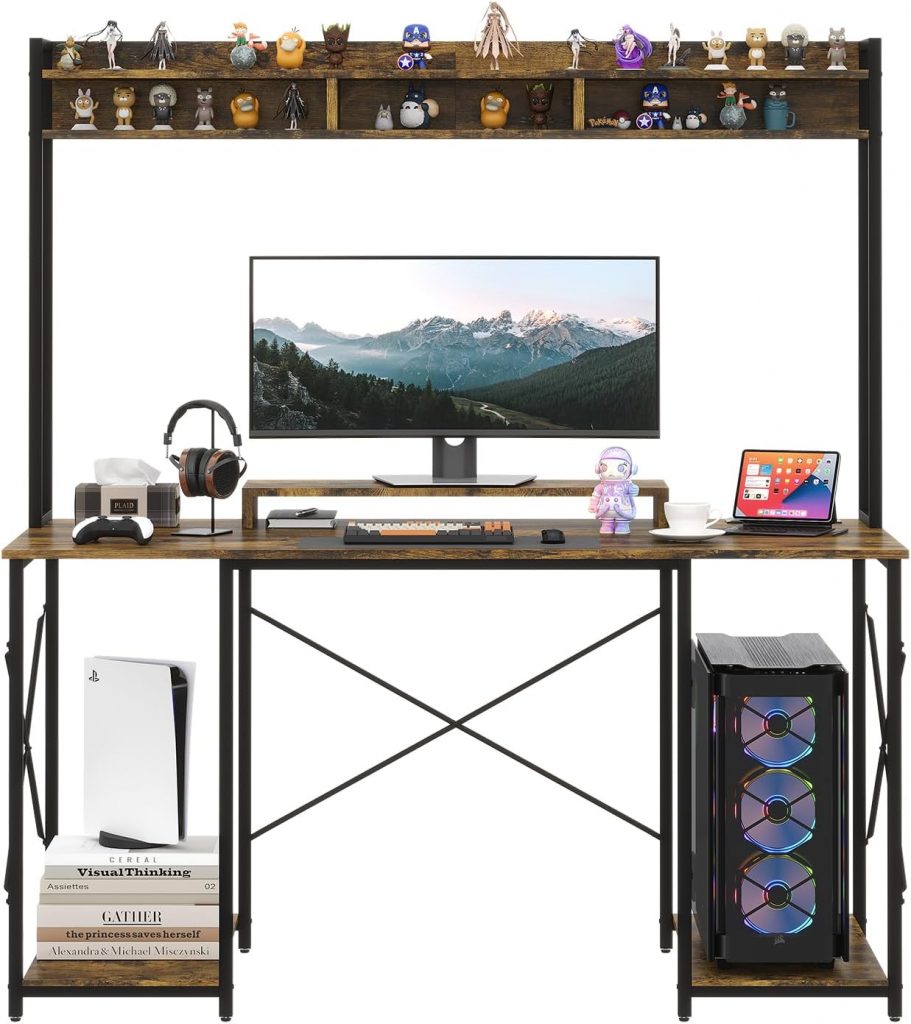 JUMMICO Gaming Tisch Schreibtisch 120 x 60 x 162 cm, Schreibtisch Computertisch mit Regal und Monitorständer, PC Tisch fürs Homeoffice (Braun)28.89€ ➡️ https://www.amazon.de/dp/B0DXJYZW6Q/?tag=preisfehlerheute-21