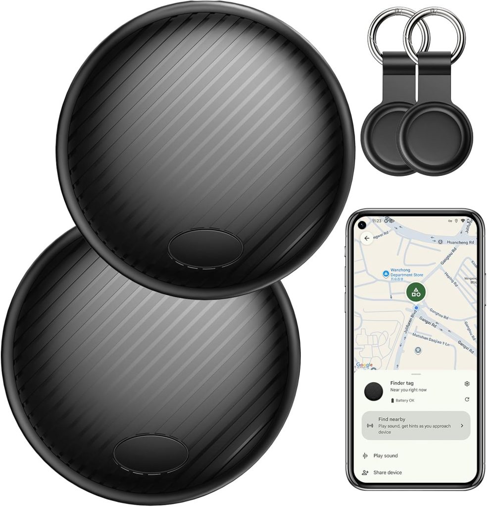 GPS Tracker Android Tag 2-Pack – Schlüsselfinder KeyFinder kompatibel mit Google Mein Gerät Finden APP (Android NUR),Bluetooth Smart Tag für Geldbörse,Gepäck,Brieftasche,Austauschbare Batterie18.99€ statt 39.99€➡️ https://www.amazon.de/dp/B0FPCPXG33/?tag=preisfehlerheute-21